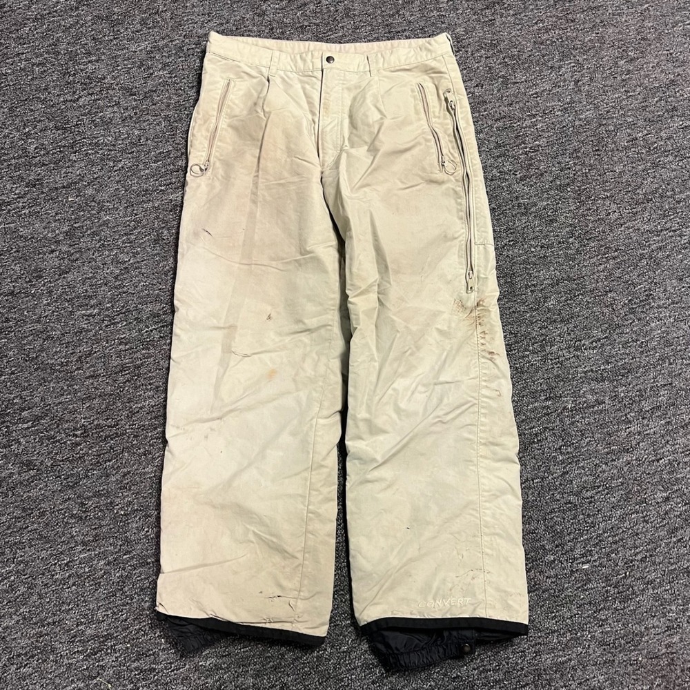 Columbia Convert Snow‎ Pants Mens Large Beige Vintage Ski Snowboard Technical